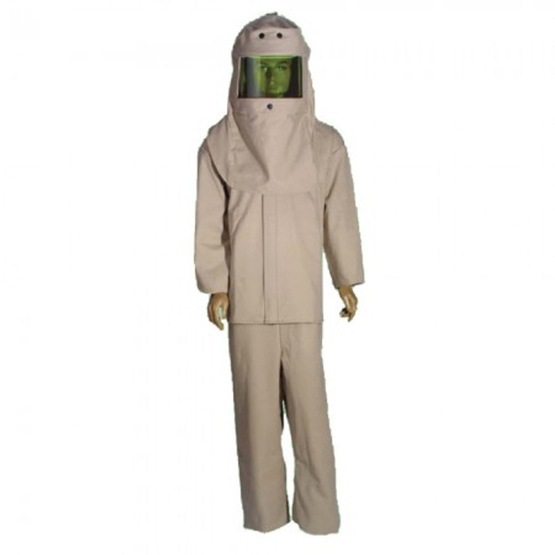 Cementex Arc Flash Rated Task Wear Duffel Bag Kit with FR Treated Cotton Coverall, 40 Calories, Khaki, Small – HRC4-CK-S