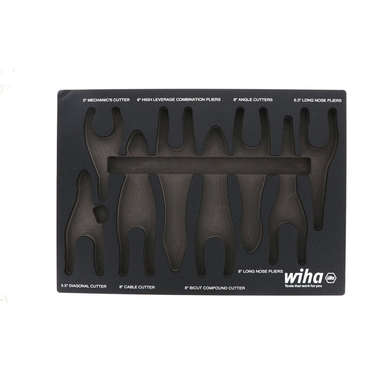 Wiha Empty Foam Tray for 3 Piece Insulated Pliers / Cutter – WI 93045