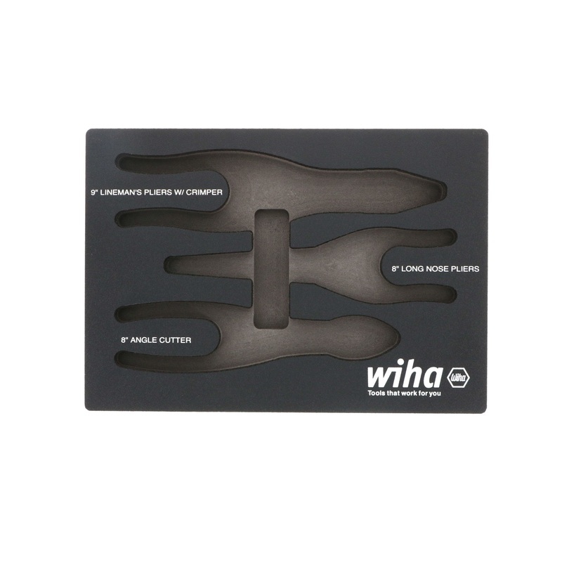 Wiha Empty Foam Tray for 3 Piece Pliers / Cutters – WI 93038