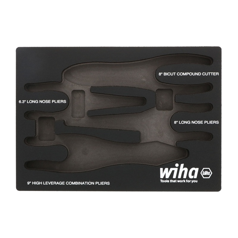 Wiha Empty Foam Tray for 4 Piece Pliers / Cutters – WI 93040