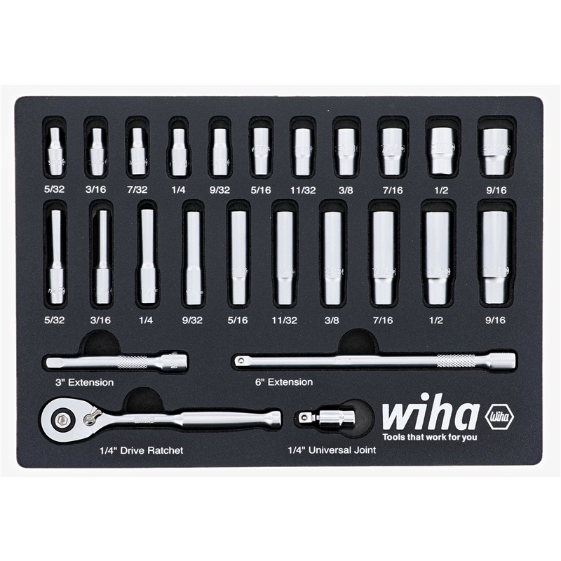 Wiha Empty Foam Tray for Combination Wrenches – WI 93047