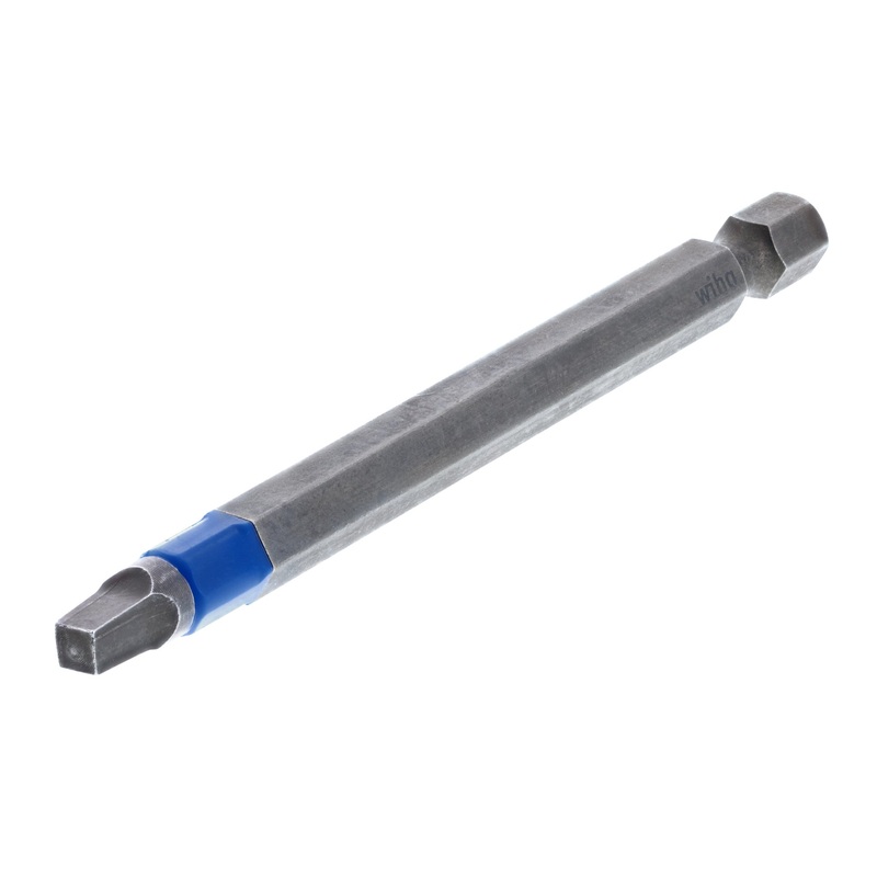 Wiha Set of 2 Terminator Blue Impact Bits, Sq2 x 3.5 in – WI 70325