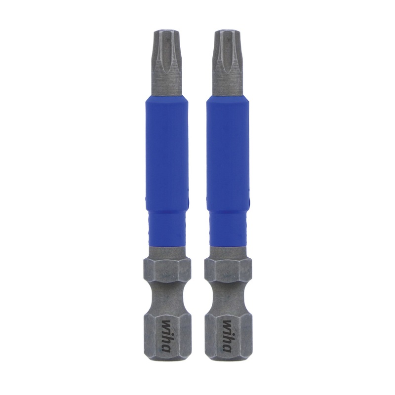 Wiha Set of 2 Terminator Blue Impact Bits, T15 x 2 in – WI 70218