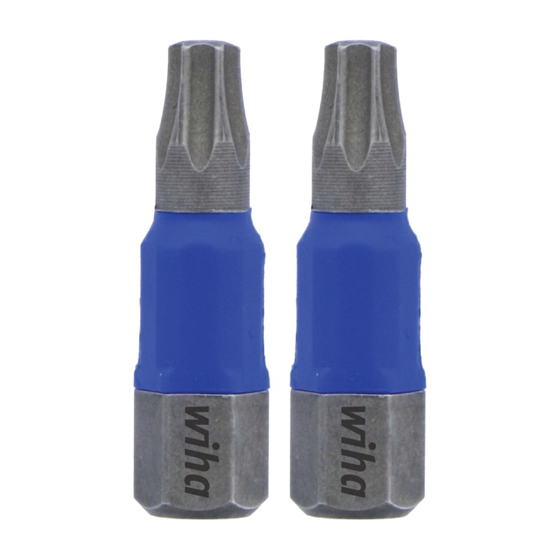 Wiha Set of 2 Terminator Blue Impact Bits, T25 x 1 in – WI 70020