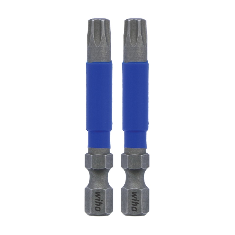 Wiha Set of 2 Terminator Blue Impact Bits, T30 x 2 in – WI 70222