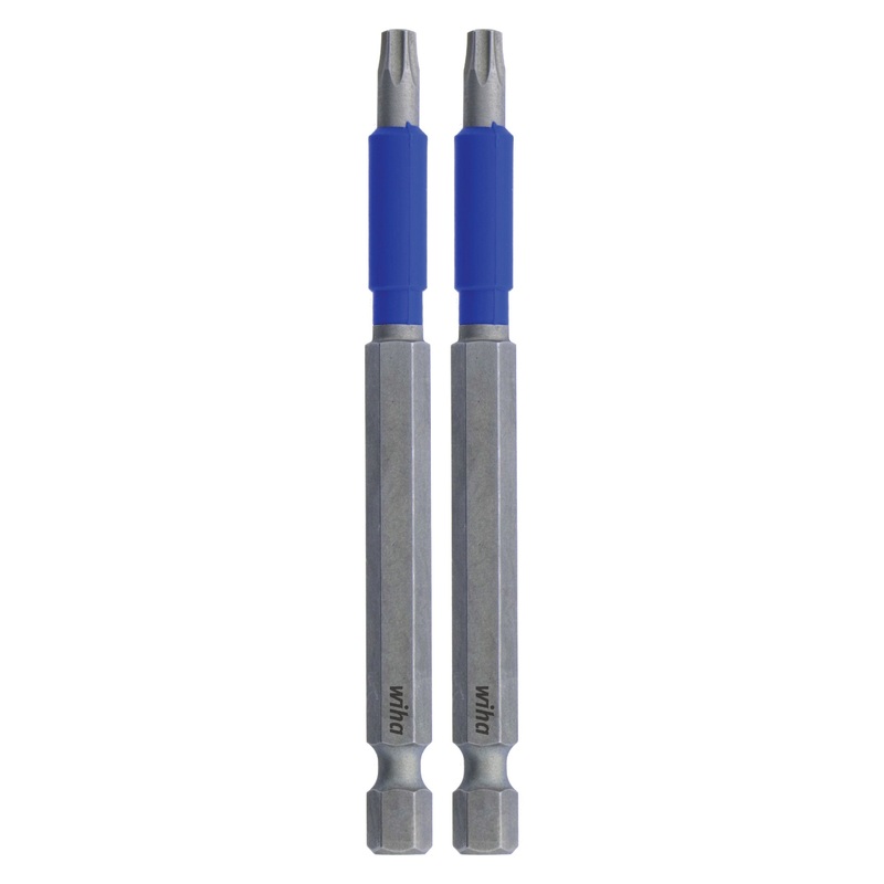 Wiha Set of 2 Terminator Blue Impact Bits, T30 x 3.5 in – WI 70322