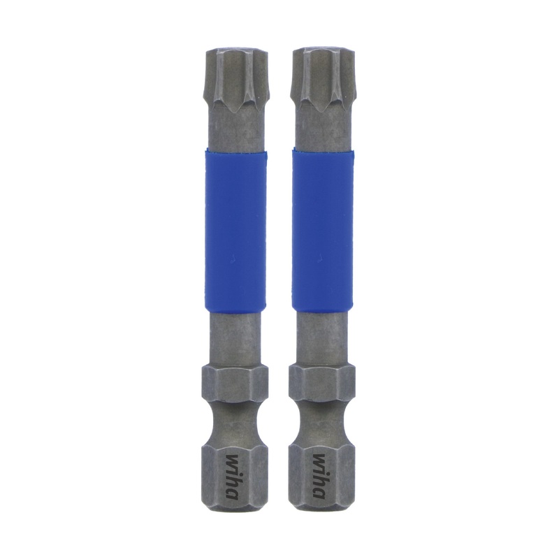 Wiha Set of 2 Terminator Blue Impact Bits, T40 x 2 in – WI 70223