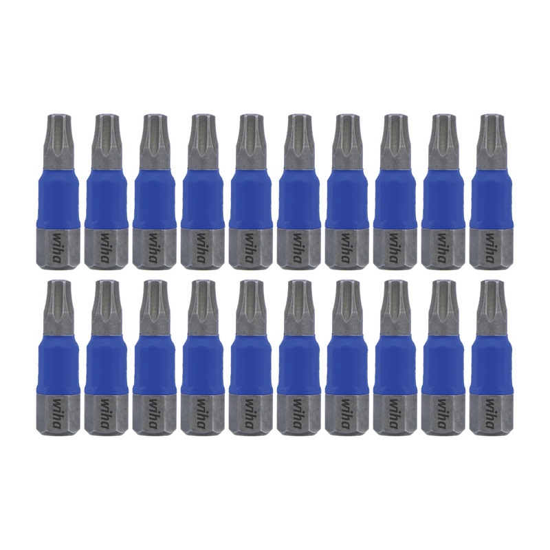 Wiha Set of 20 Terminator Blue Impact Bits, T25 x 1 in – WI 70060