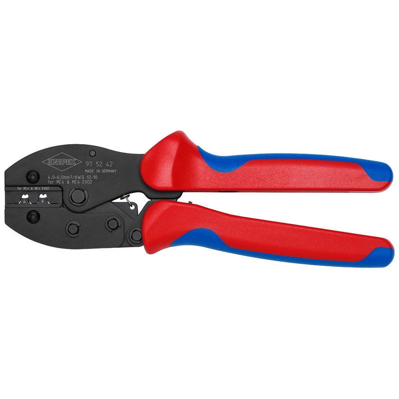 KNIPEX 97 52 42 | 8 1/2 KNIPEX PreciForce Crimping Pliers For MC4/MC4 EVO 2
