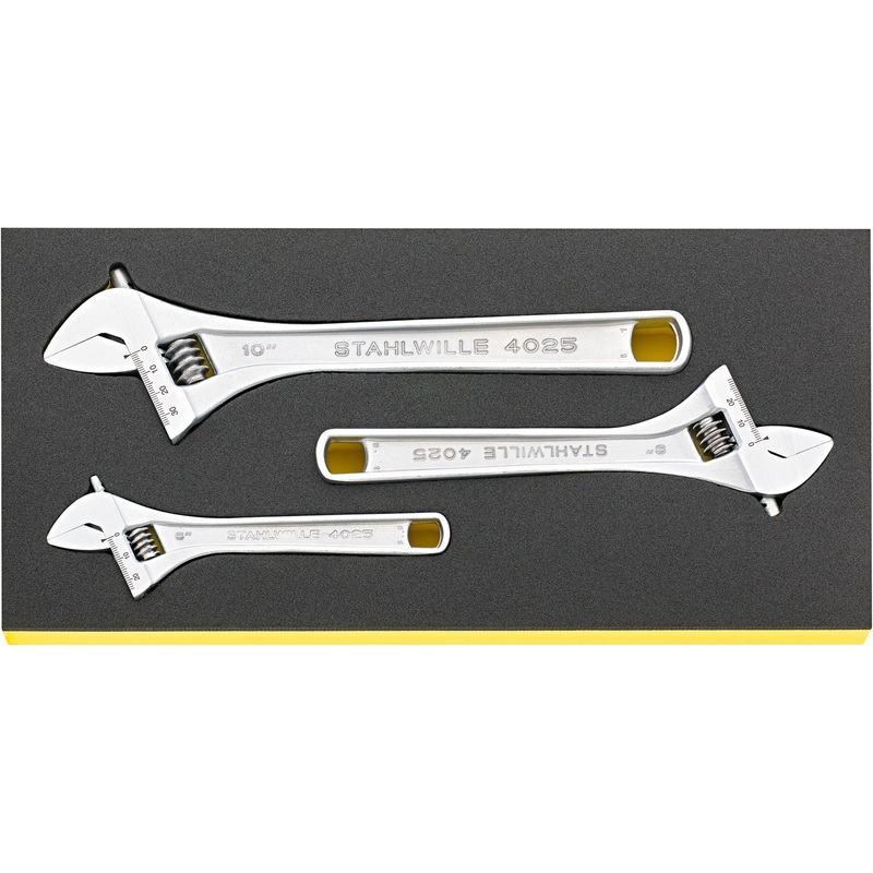 Stahlwille Set of 3 TCS Adjustable Single Open Ended Spanner Wrench, 6 – 10mm – ST 96838797