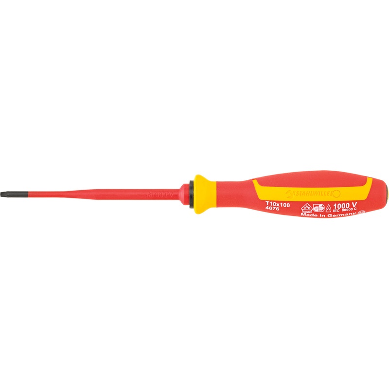 Stahlwille VDE Torx Screwdriver, T10 x 100mm – ST 46763010