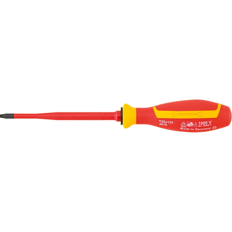 Stahlwille VDE Torx Screwdriver, T25 x 125mm – ST 46763025