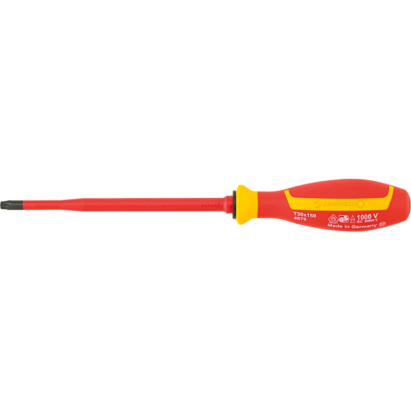 Stahlwille VDE Torx Screwdriver, T30 x 150mm – ST 46763030