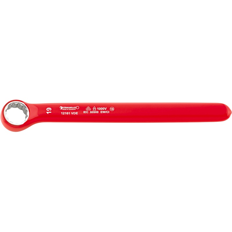 Stahlwille VDE Single Ended Ring Spanner Wrench, 13mm, Length 171mm – ST 44190013