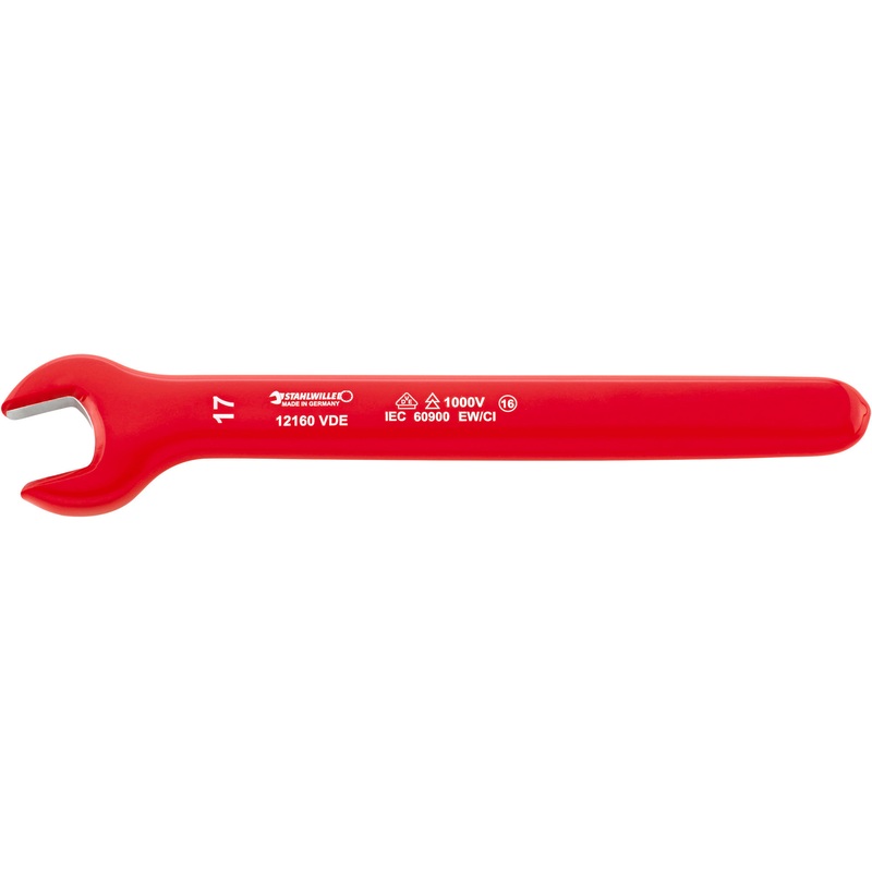 Stahlwille VDE Single Open Ended Spanner Wrench, 19mm, Length 218mm – ST 44180019