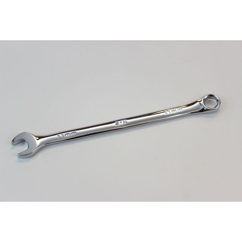 SK Tools – 11 mm 6 Point Metric Long Combination Chrome Wrench – 88711