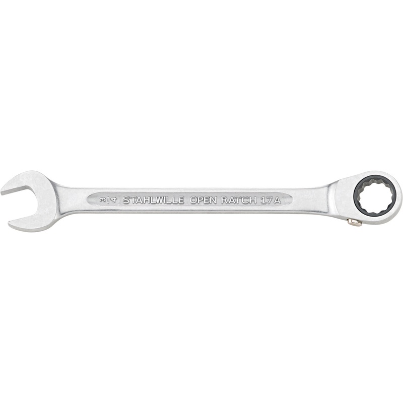 Stahlwille 15 deg Ratchet Combination Wrench, 1/2 in, Length 182mm – ST 41473232