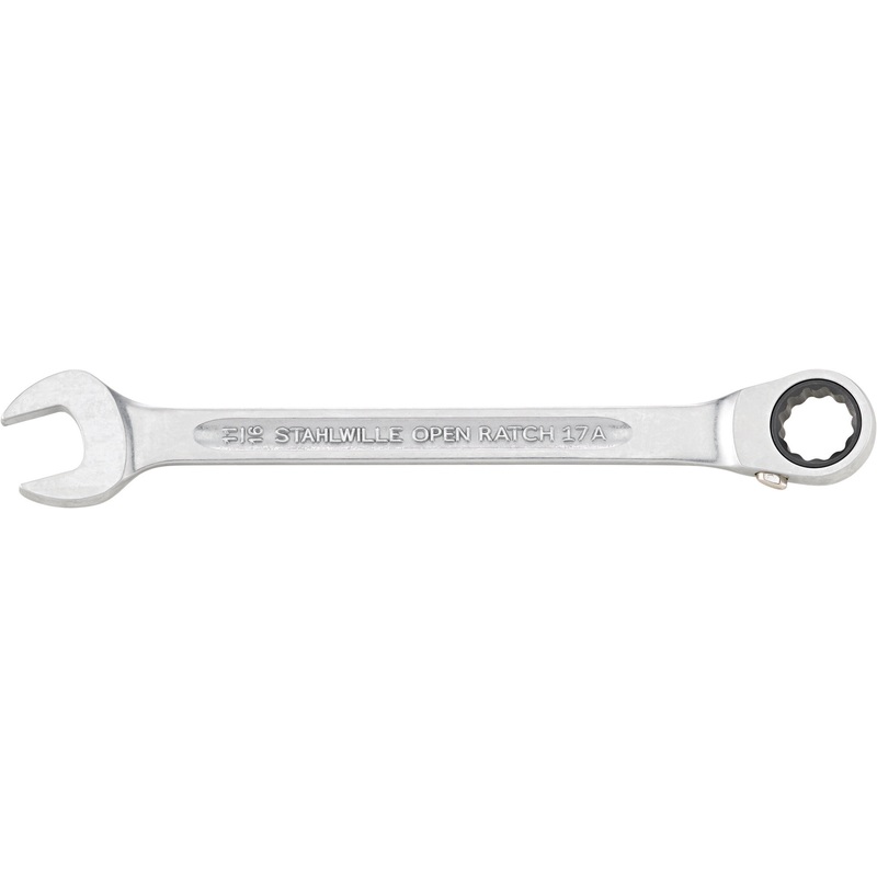 Stahlwille 15 deg Ratchet Combination Wrench, 11/16 in, Length 229mm – ST 41473838