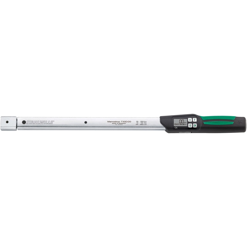 Stahlwille MANOSKOP Electromechanical Service Torque Wrench with Holder for Insert Tool, 65 – 650 Nm – ST 96501965