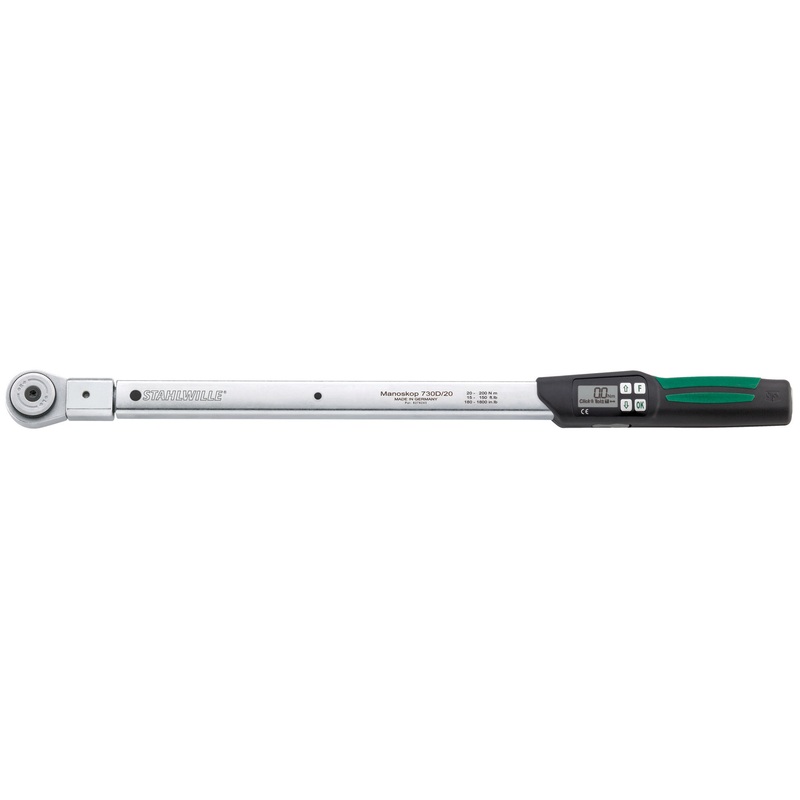 Stahlwille MANOSKOP Electromechanical Service Torque Wrench with Reversible Ratchet, 20 – 200 Nm – ST 96501820