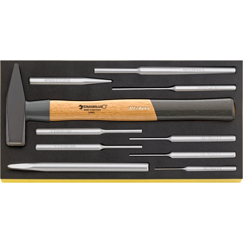 Stahlwille Set of 10 Hammer and Chisel with TCS Insert – ST 96830361