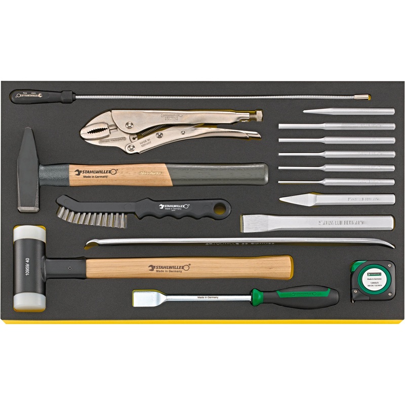 Stahlwille Set of 16 Hammer and Chisel with TCS Insert, Length 350mm – ST 96830609