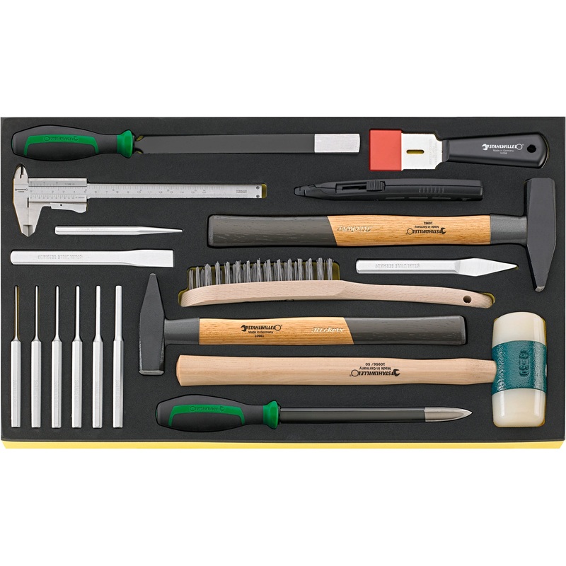 Stahlwille Set of 18 Hammer and Chisel with TCS Insert – ST 96830620