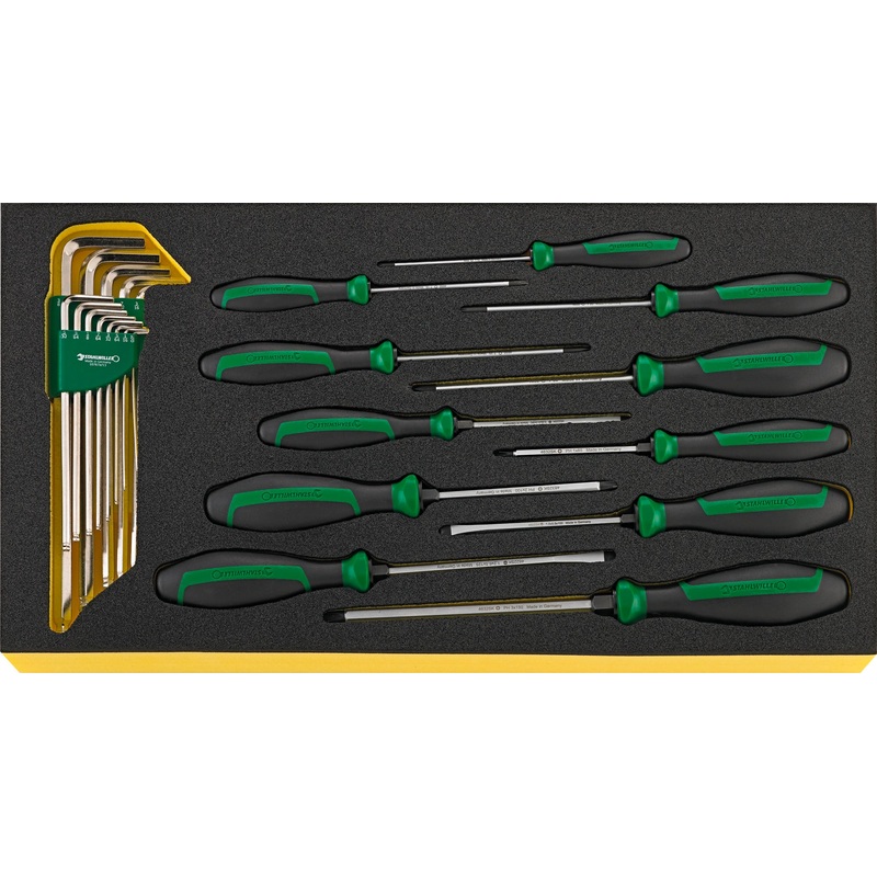 Stahlwille Set of 24 Drall Screwdriver with TCS Insert, 250 x 460 x 60mm – ST 96830126