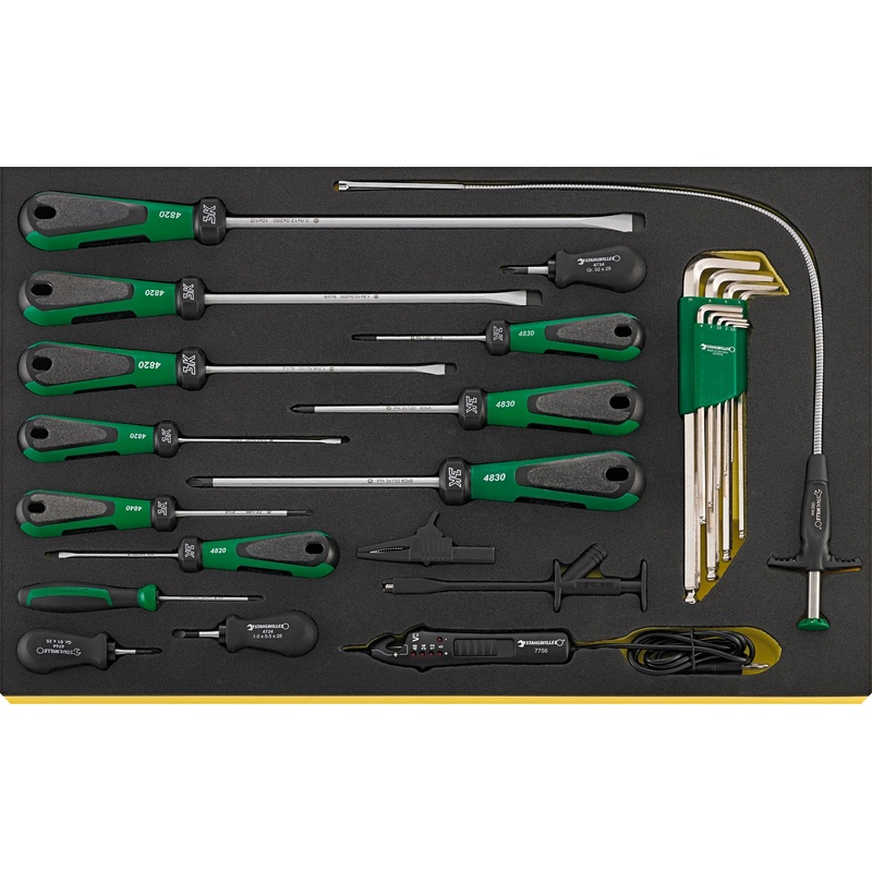 Stahlwille Set of 24 Drall Screwdriver with TCS Insert, Length 350mm – ST 96830706