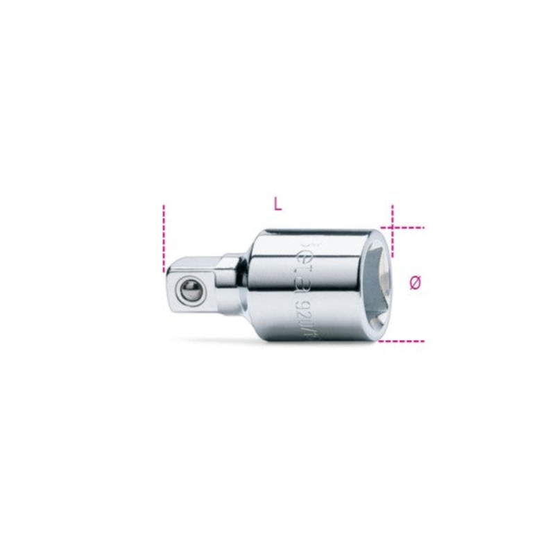 Beta Tools (Article# 920/15) Adapter, 1/2 in Female and 3/8 in Male Drives – BT 9200810