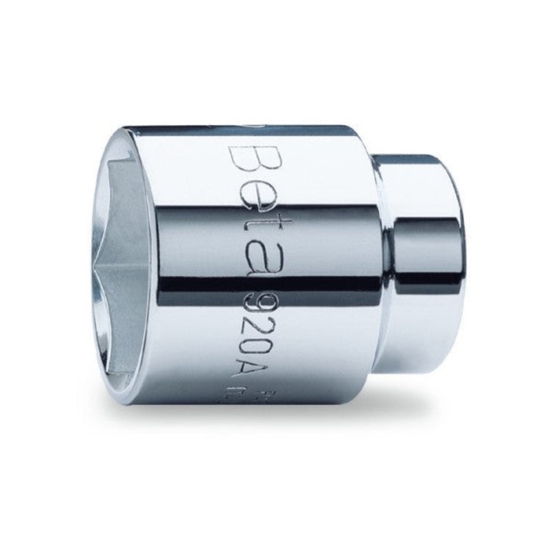 Beta Tools (Article# 920A 10) 10mm, Hexagon Hand Socket, 6 Point 1/2 in Drive, Chrome-Plated – BT 9200010