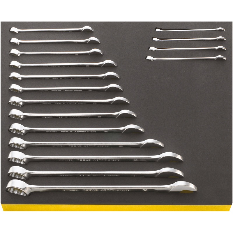 Stahlwille Set of 17 Combination Wrench with TCS Insert, 6 – 24mm, 350 x 350 x 60mm – ST 96830164