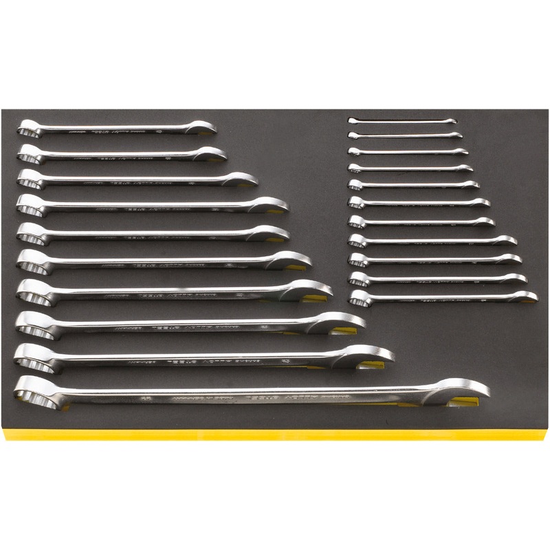 Stahlwille Set of 21 Combination Wrench with TCS Insert, 6 – 24mm, 350 x 530 x 75mm – ST 96830174