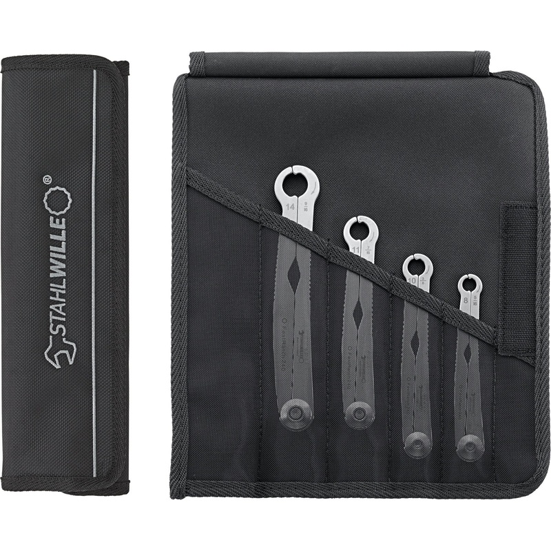 Stahlwille Set of 4 FastRatch Ratchet Spanner Wrench, 8 – 14mm – ST 96411003