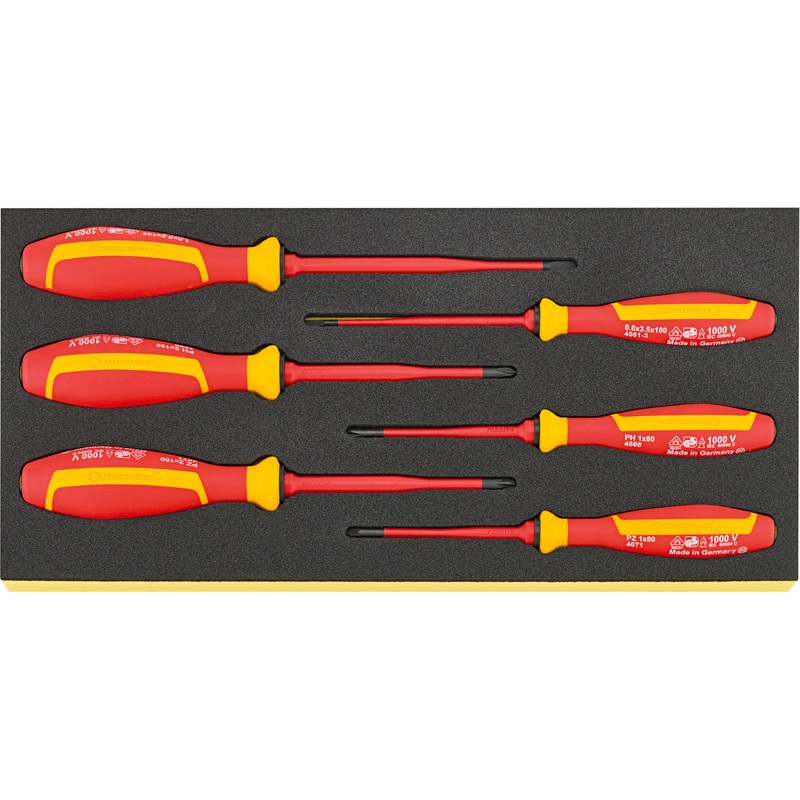 Stahlwille Set of 6 VDE Screwdriver with TCS Insert – ST 96838814