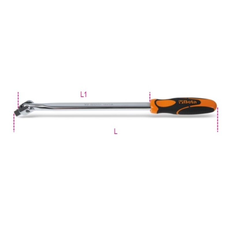 Beta Tools (Article# 920/36A) 1/2 in Swivel Drive Handle, Chrome-Plated – BT 9200847