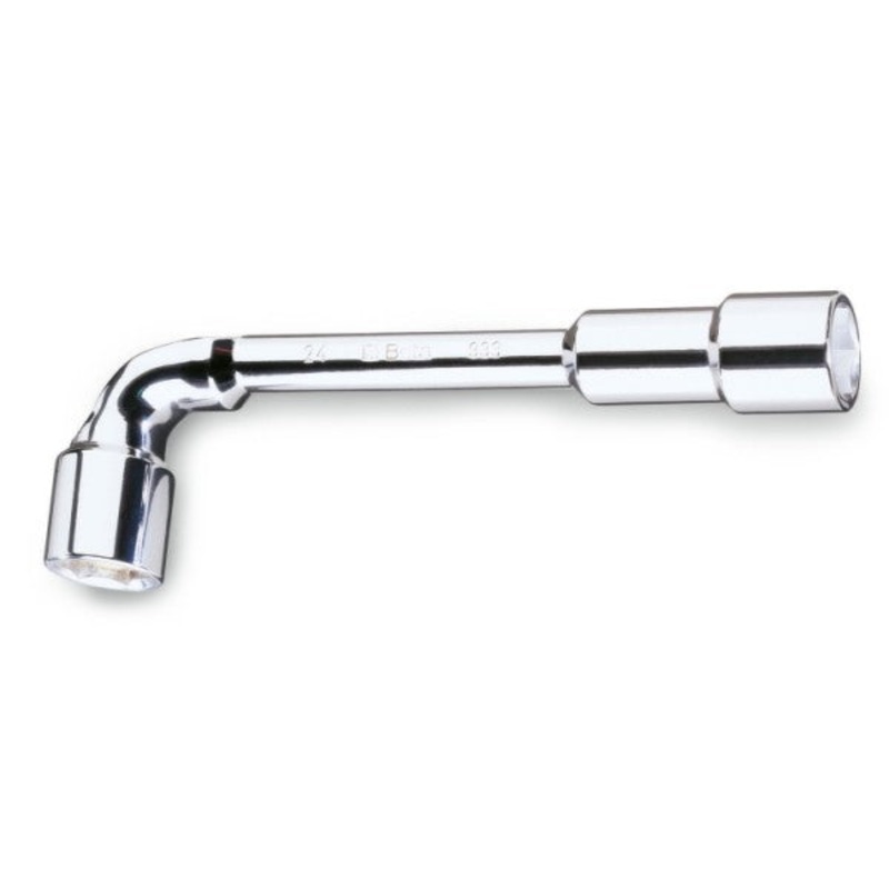 Beta Tools (Article# 933 17X17) 17mm, Double End Offset Hexagon Socket Wrench, 6 Point, Bright Chrome-Plated – BT 9330017