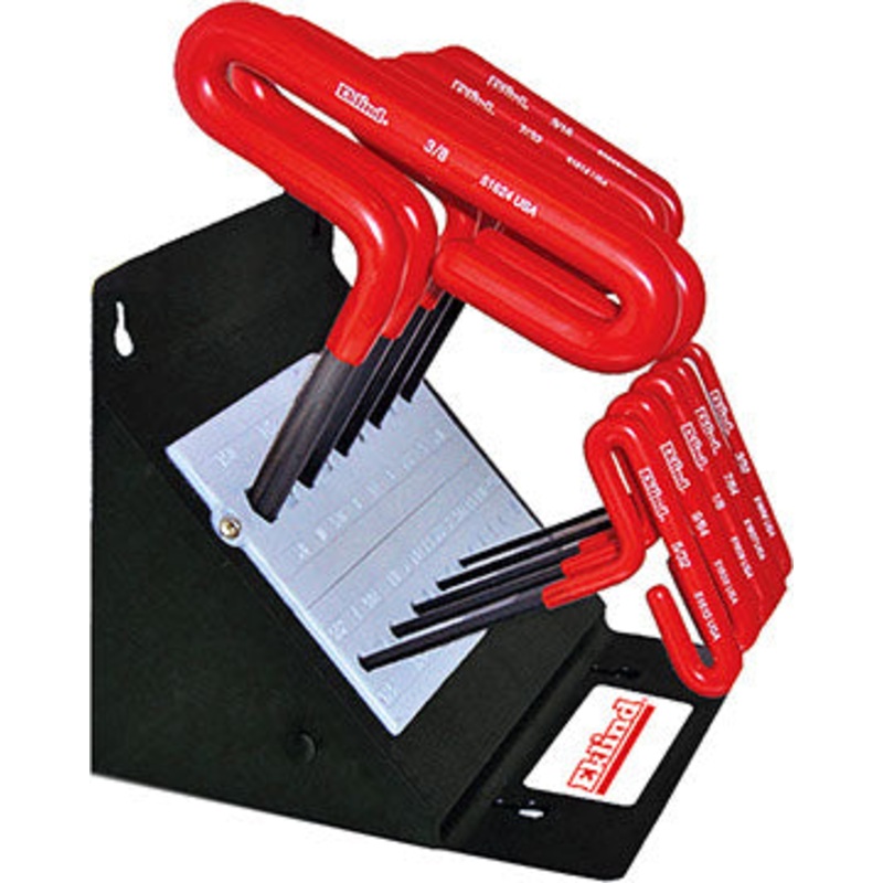 Eklind Set of 10 Cushion Grip Hexagon T-Key with Stand – EK 50160 Hexagon T-Key Set