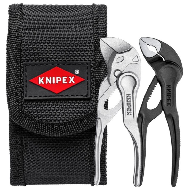 KNIPEX 2 Pc Mini Pliers Set XS in Belt Pouch – 00 20 72 V04 XS
