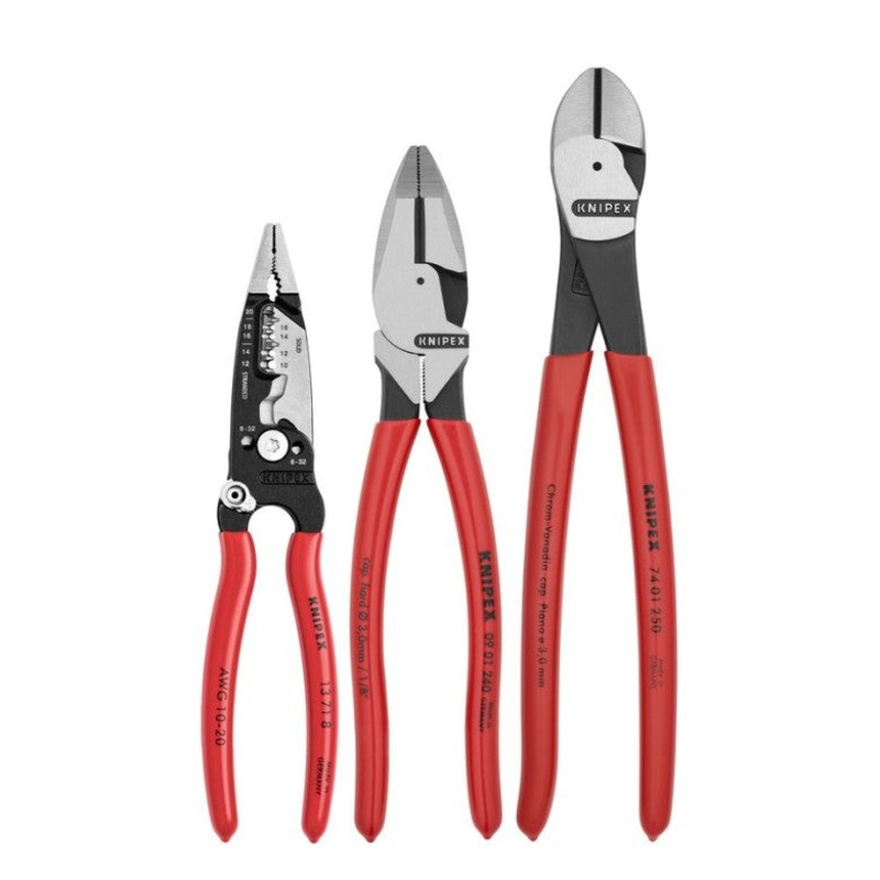 KNIPEX 3 Pc Electrical Set – 9K 00 80 158 US