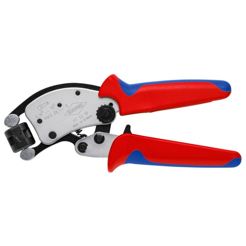 KNIPEX 8 KNIPEX Twistor T Self-Adjusting Crimping Pliers for Wire Ferrules – 97 53 19