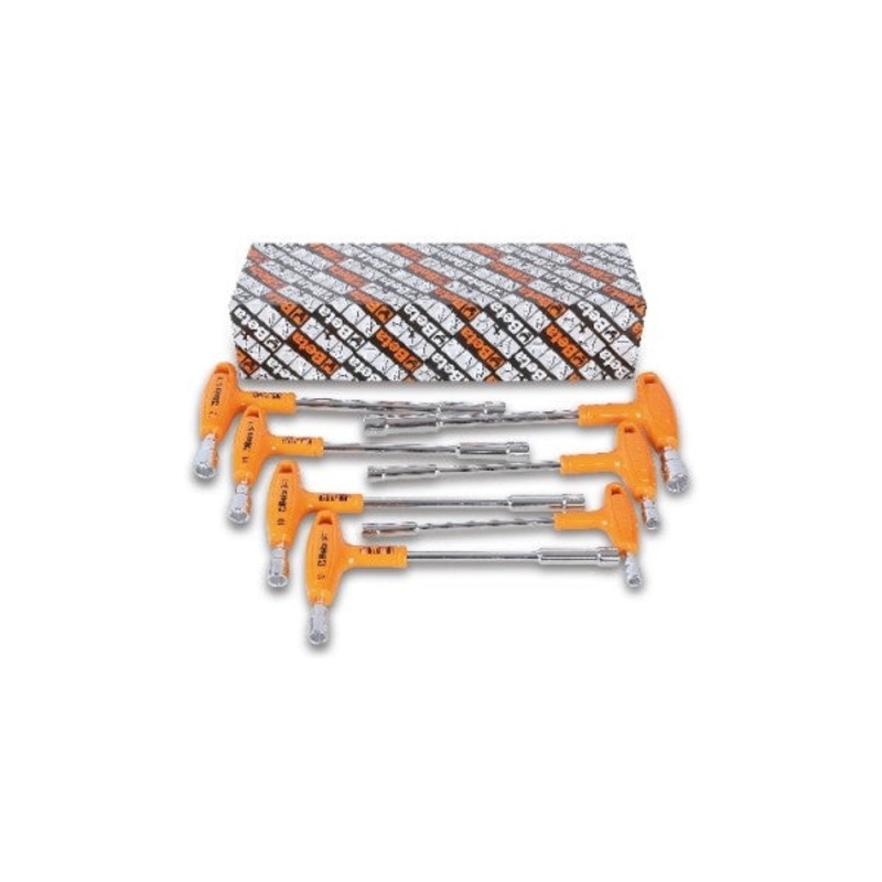 Beta Tools (Article# 941/S7) Set of 7 Offset Hexagon Socket Wrenches with Handles, 7mm – 13mm – BT 9410170