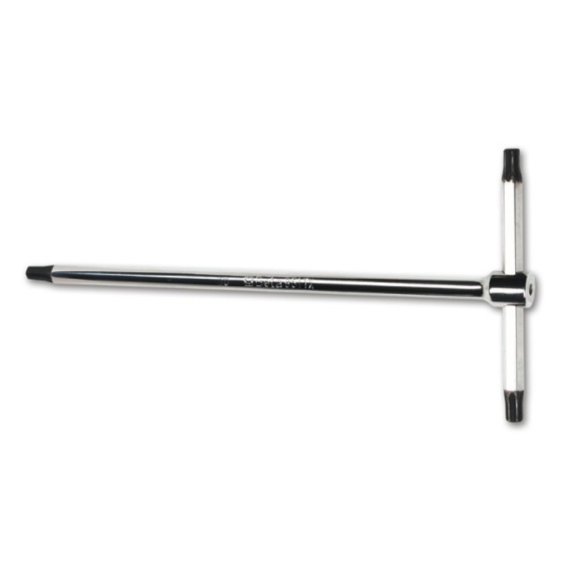 Beta Tools (Article# 951TX 10) T10 Sliding T-Handle Wrench, Torx Drive, 3 Black Phosphate Ends, Chrome-Plated – BT 9510810