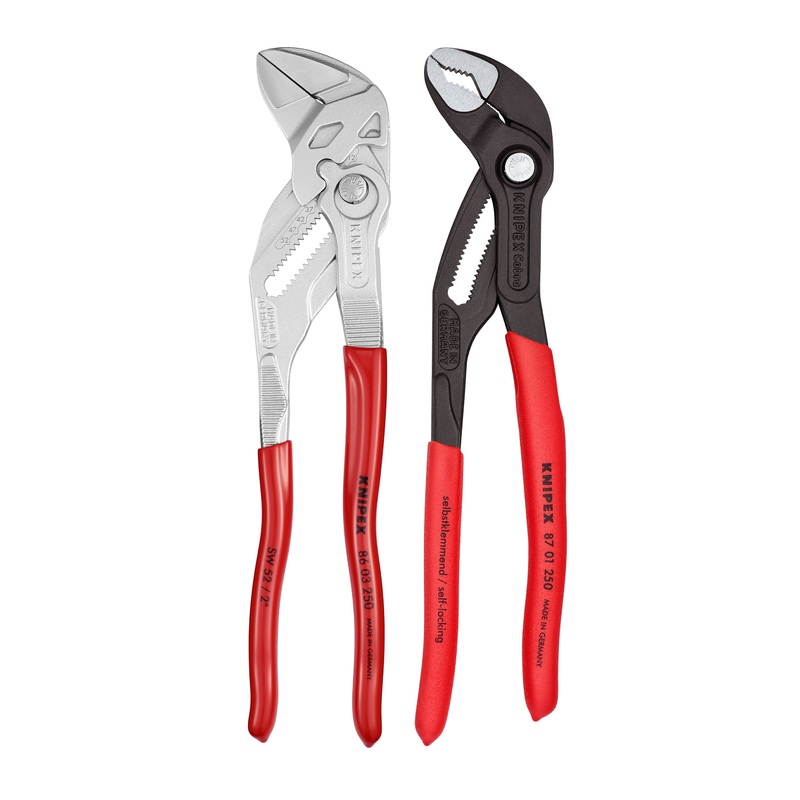KNIPEX 2 Pc 10 Cobra Water Pump and Pliers Wrench Set – 9K 00 80 147 US Pliers Wrench Set