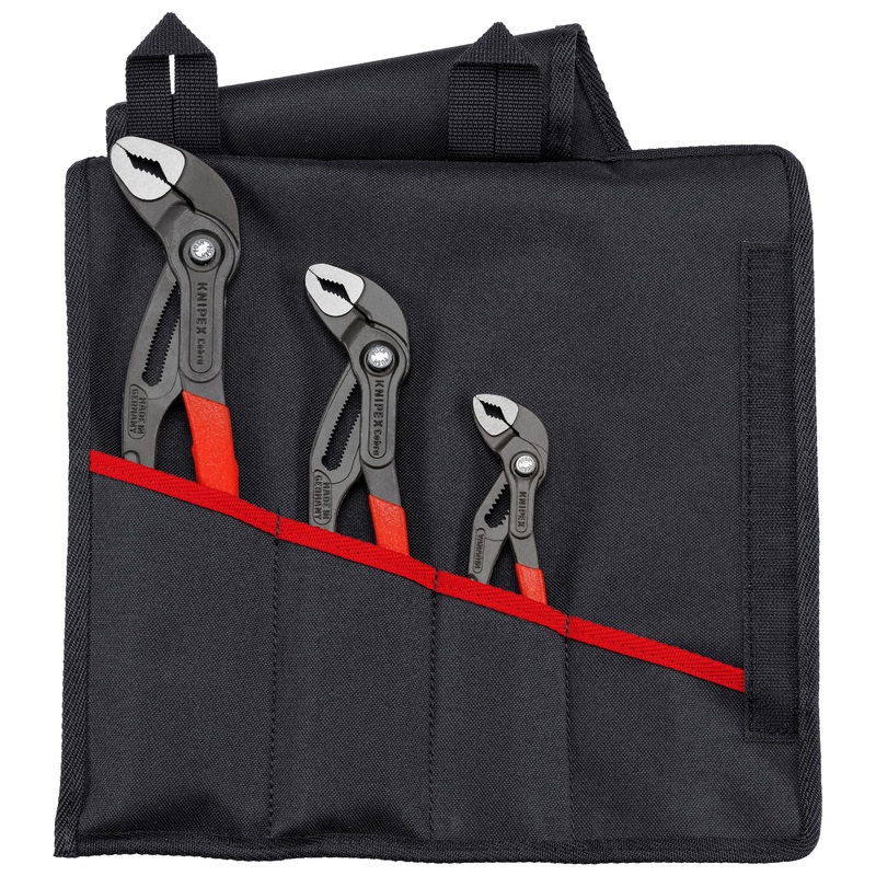 KNIPEX 3 Pc Cobra Water Pump Pliers Set in Tool Roll – 00 19 55 S9