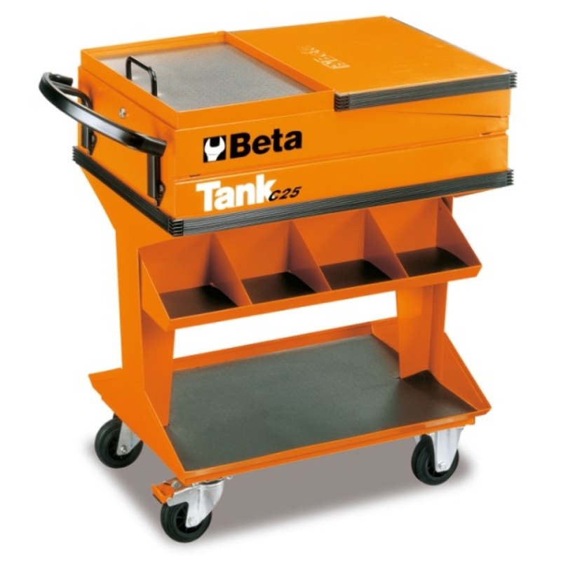 Beta Tools (Article# C25) Rolling Tool Cart with Fold-Away Lid – BT 25000001