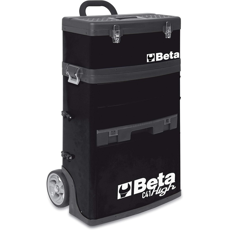 Beta Tools (Article# C41H-N) Two-Module Rolling Tool Chest – Black – BT 41000005