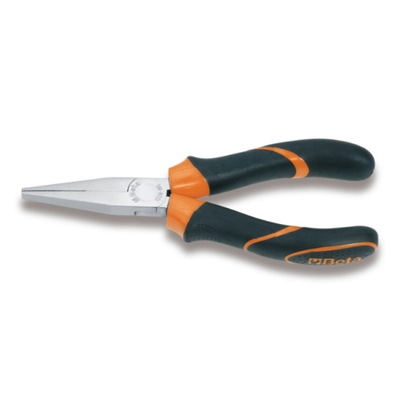 Beta Tools (Article# 1008BM 160) Long Flat Knurled Nose Plier, 160mm – BT 10080036