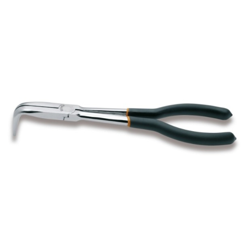 Beta Tools (Article# 1009L/C) Bent Extra-Long Knurled Nose Plier, 90 deg – BT 10090010