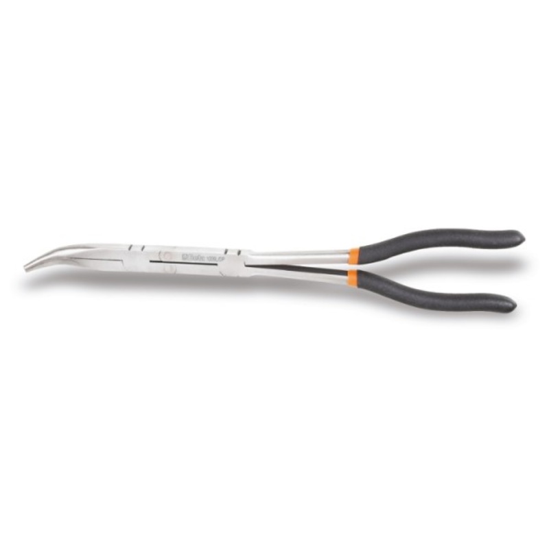 Beta Tools (Article# 1009L/DP) Curved Extra-Long Knurled Double Swivel Nose Plier, 45 deg – BT 10090059